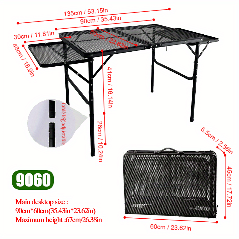 Portable Aluminum Folding Table for Camping and Travel