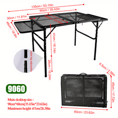 Portable Aluminum Folding Table for Camping and Travel