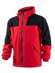 Men's Casual Hooded Waterproof Windbreaker Jacket for Outdoors