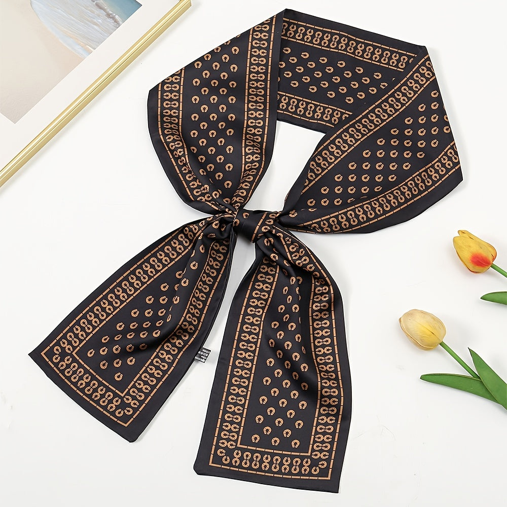 Pre-tie Neck Scarf & Red Small Dot Full Print Neckercheif