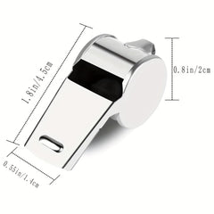Stainless Steel Sports Whistle with Lanyard - Referee Coach Whistle