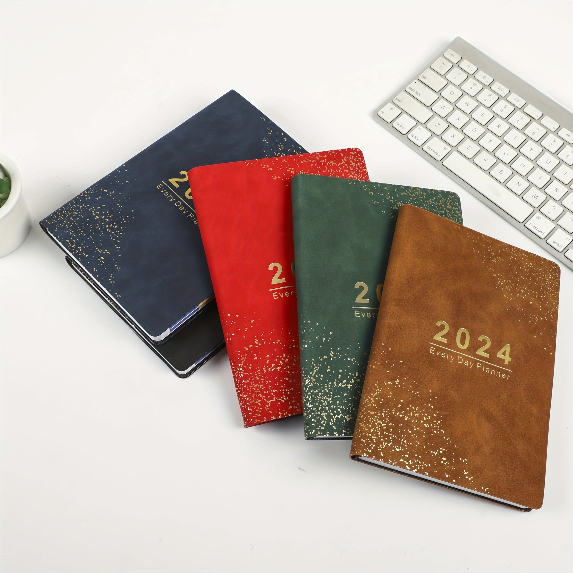Daily Schedule Book Soft Leather Calendar Book Plan Book