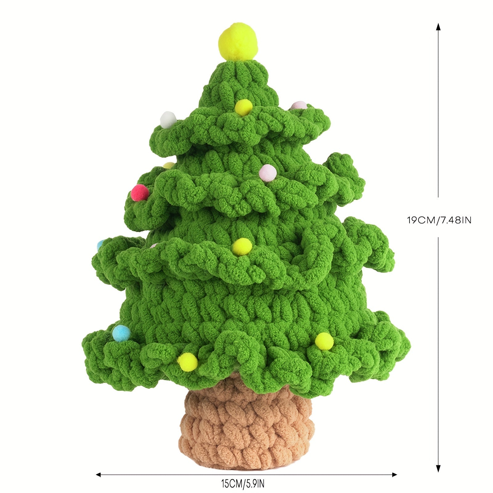 Crochet Material Package Ice Strip Christmas Tree Diy Ornaments Gift