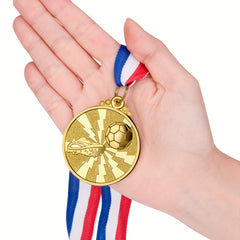 Football Medal Metal Golden Soccer Awards Medals for Competitions Size 5.08 cm