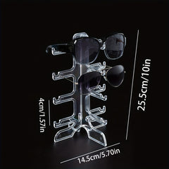 Clear Glasses Display Rack Eyeglasses Sunglasses Storage Stand Holder
