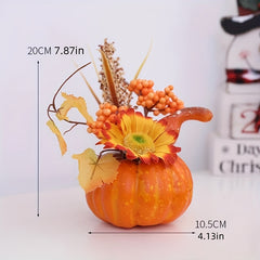 Halloween Artificial Pumpkin Decor, Foam Centerpiece for Home & Bar Decor