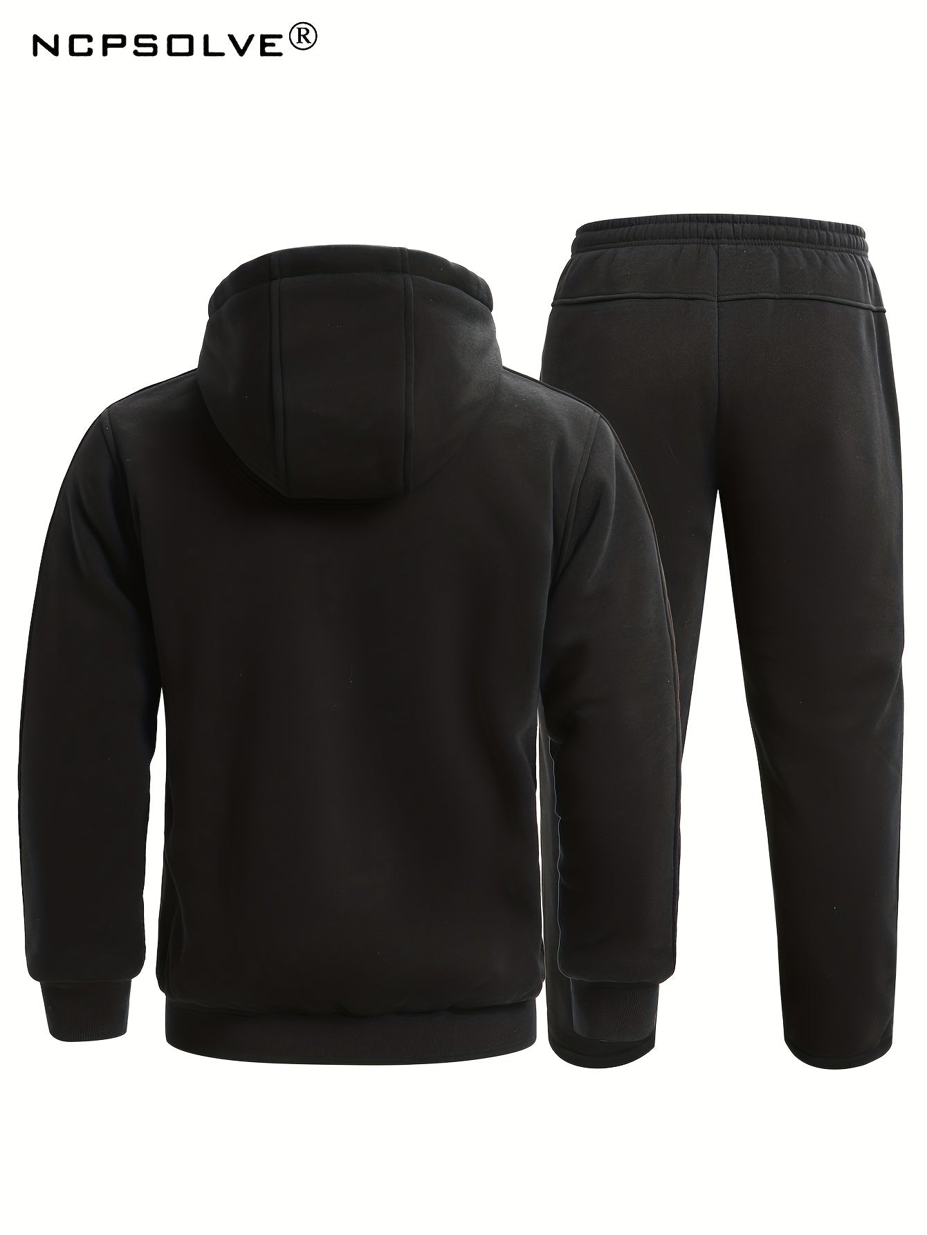 Men's Zip Up Warm Jacket & Drawstring Pants Set