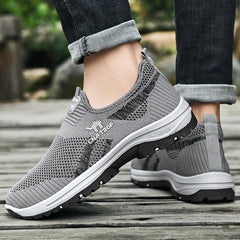 Men's Slip-On Walking Shoes Breathable Mesh Comfortable Sneakers