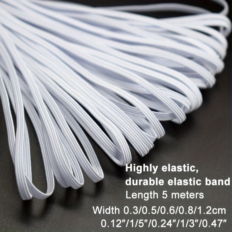 5m Elastic Rubber Band for Sewing Pants Belts DIY Clothing