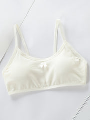 4pcs Small Kitted Vest For Junior High School Students Big Boy Girls Underwear