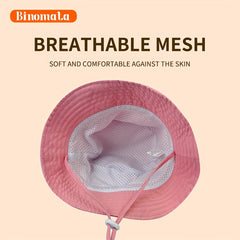 Breathable Wide Brim Sun Protection Bucket Hat for Outdoor Activities