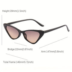Cat Eye Glasses Vintage Ladies Stylish Sunglasses Sun Protection Lenses