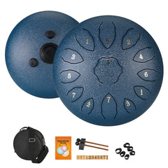 Steel Tongue Drum 13 Note C Key Hanplate Percussion Instrument with Drum Mallets