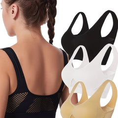 3pcs Wireless Sports Bras Comfortable & Breathable Workout Tank Bra