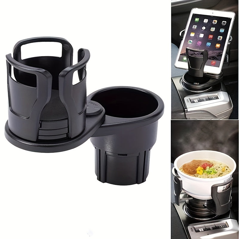 Car Cup Holder Extender Auto 2 In 1 Cup Holder Automobile 360 Degree Rotation