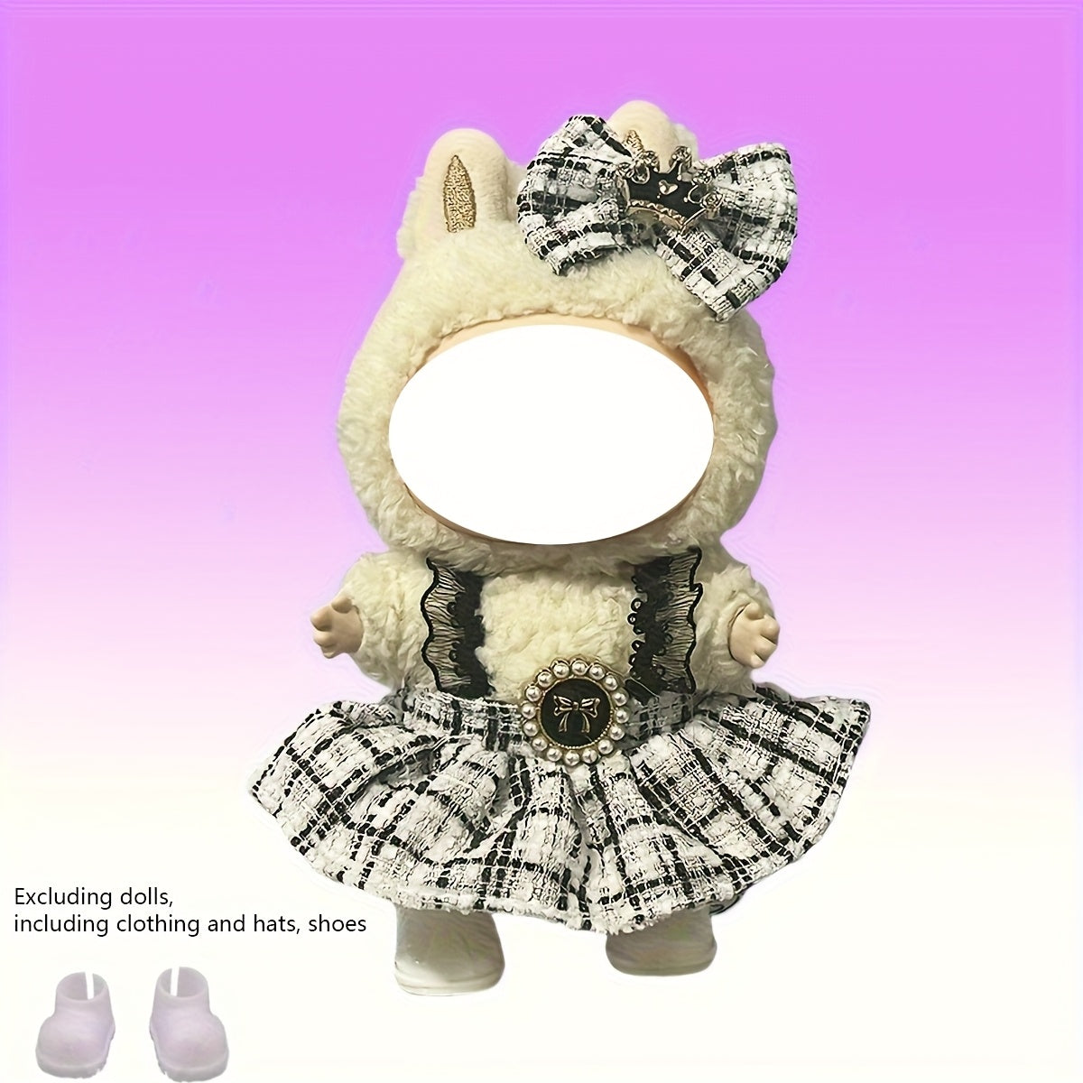 Labubu 3pcs Doll Costume Set for 6-7 Inches Dolls