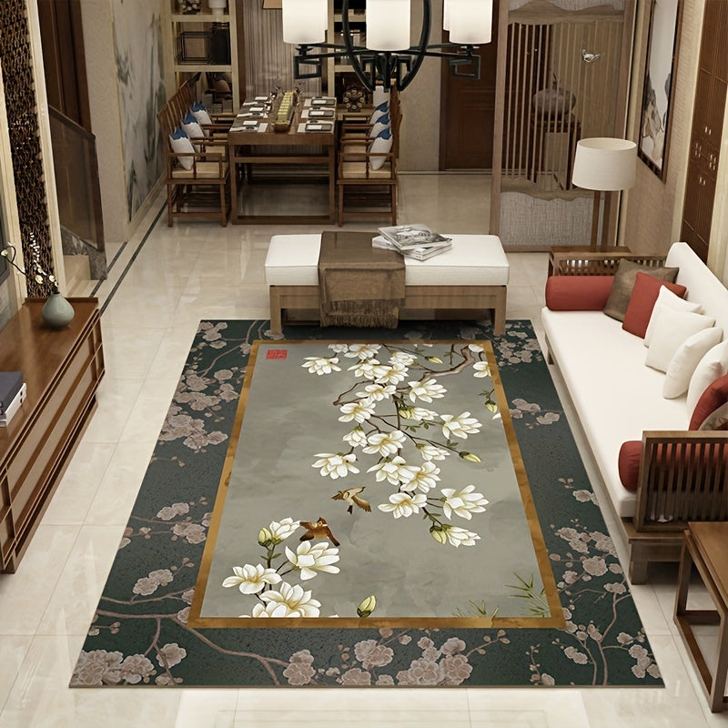 European Carpet Modern Light Geometric Print Area Rug Home Decor