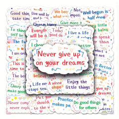 Inspirational Encouragement Stickers for Various Uses - 50pcs