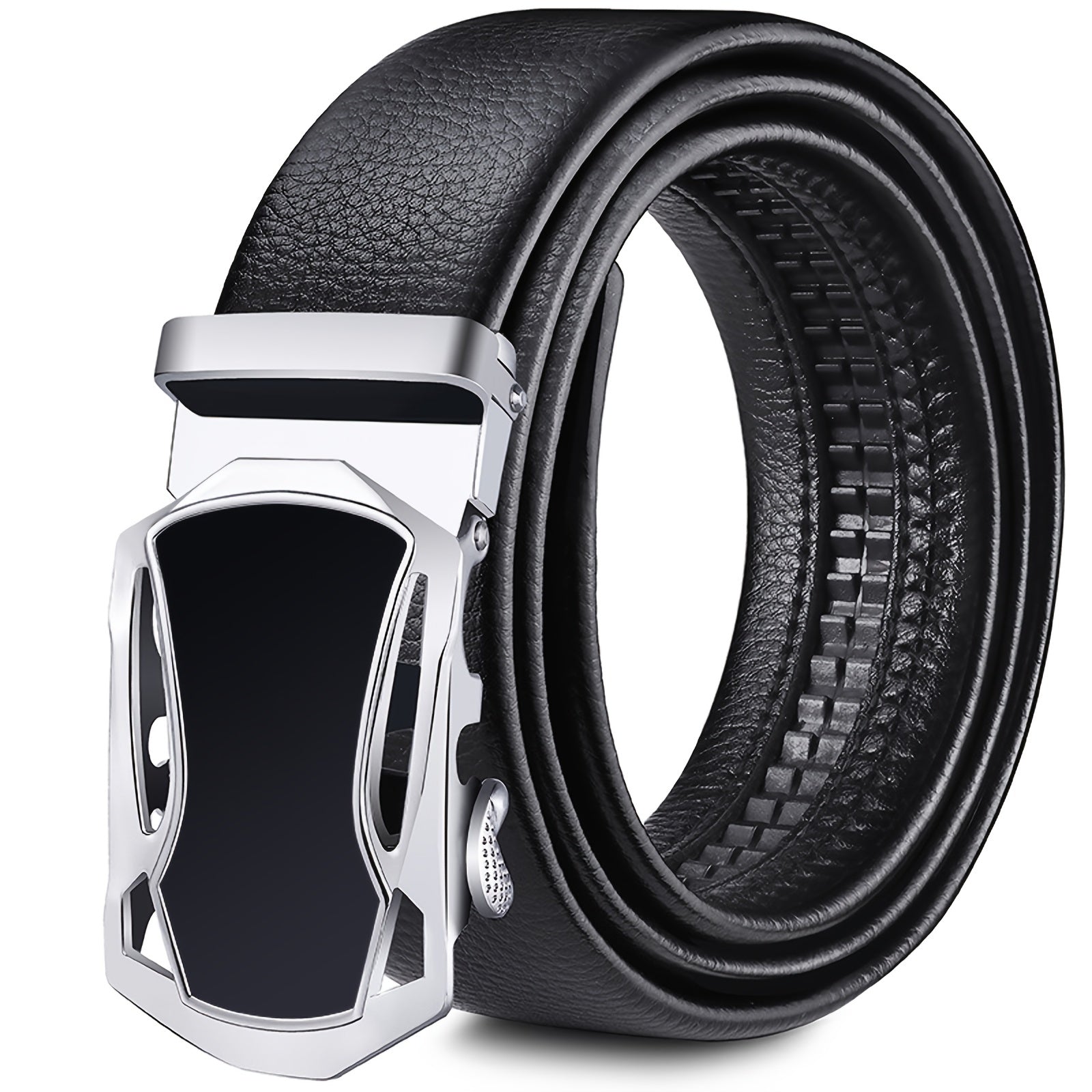 Men Waist Belt Sports Car Automatic Buckle Length Adjustable