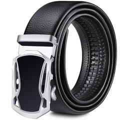 Men Waist Belt Sports Car Automatic Buckle Length Adjustable