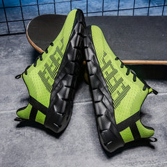 Boys Woven Knit Sneakers for Outdoor Activities