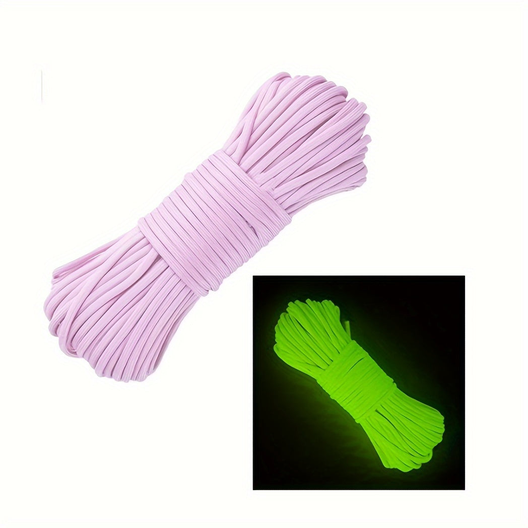 Glow In The Dark Paracord 10ft 4mm 9 Strand Nylon Survival Rope DIY Rope