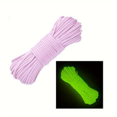 Glow In The Dark Paracord 10ft 4mm 9 Strand Nylon Survival Rope DIY Rope