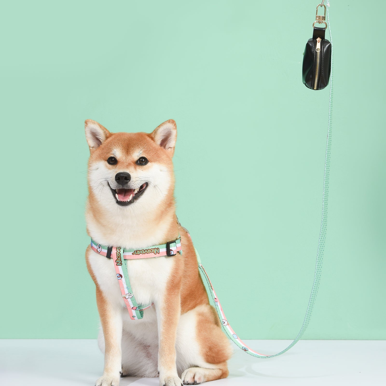 Love Pets Pouch, Portable Pouch, Attach To Leash