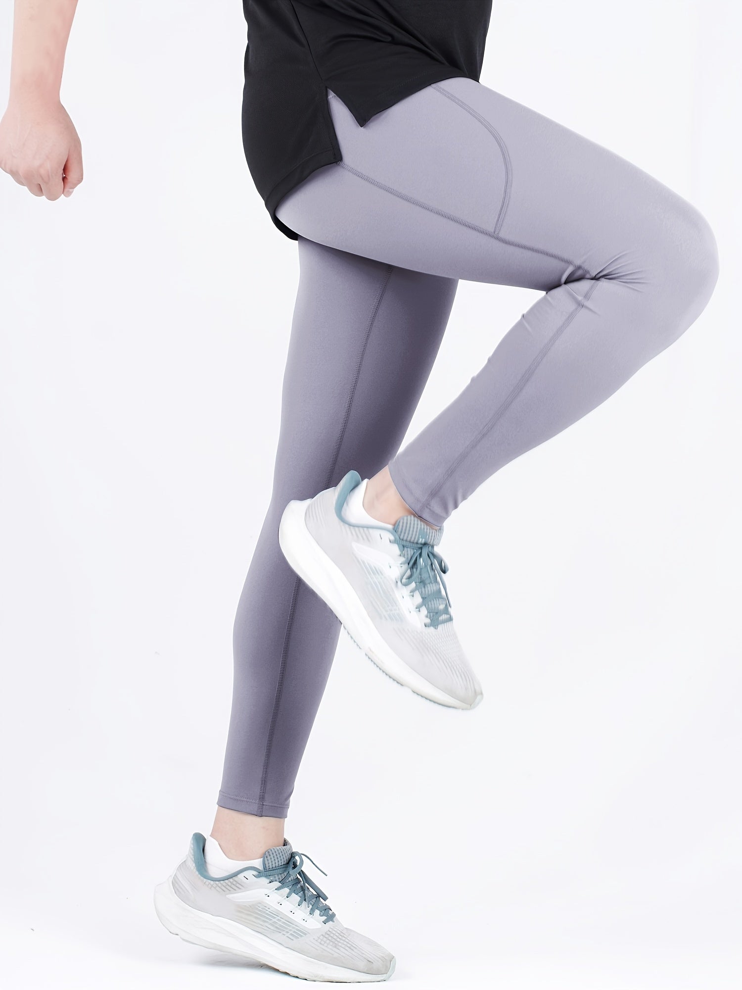 Men's High Waist Compression Sports Leggings Quick Dry Pants