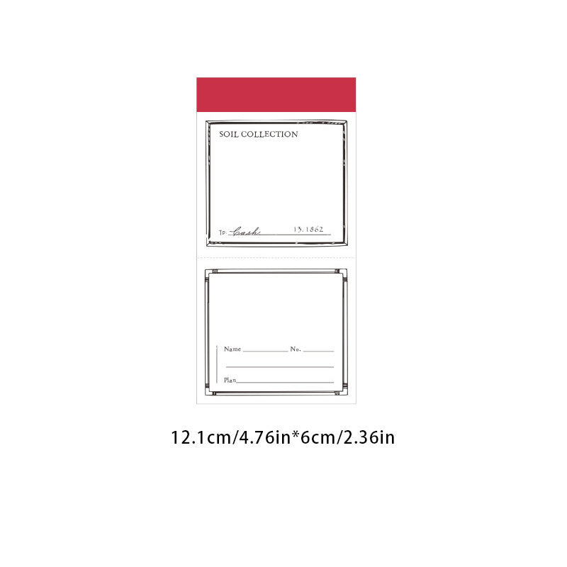 50Pcs Vintage Sketch Marker Paper Notepad Planner 10.5x7in DIY Materials