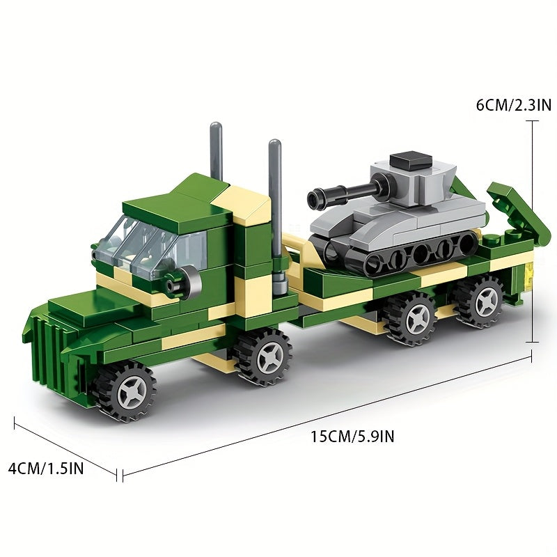 Tank Transport Truck Building Blocks Toy