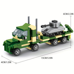 Tank Transport Truck Building Blocks Toy