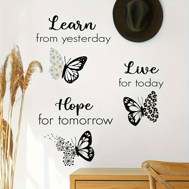 Butterfly Wall Sticker Inspirational Phrase 29 97 44 Winter Year
