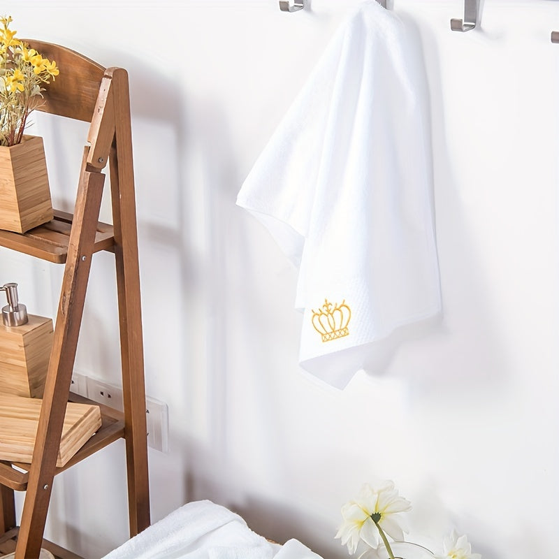 3pcs Embroidered Hand Towel Bath Towel Soft Absorbent Face Towel