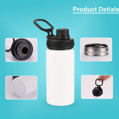 6pcs 304 Stainless Steel Water Bottle Set Leakproof Portable Water Cup