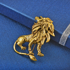 Vintage Men's Lion Brooch