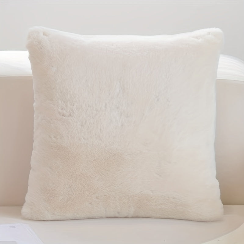 Soft Faux Rabbit Fur Throw Pillow Cover 20 X 20 Inch