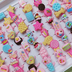 Heart Shaped Food Princess Ring for Girls