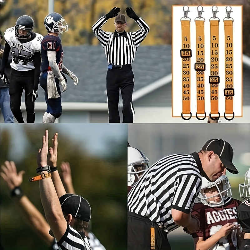 2pcs Wrist Indicator Rugby Referee Counting Chain Clip Football Yard Markers