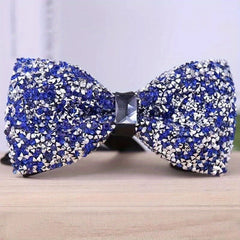 Men's Glitter Faux Diamond Bow Tie for Nightclub Banquet