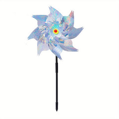 Bird Repeller Pinwheels Deterrent Windmill Spinner Reflective Garden Stake