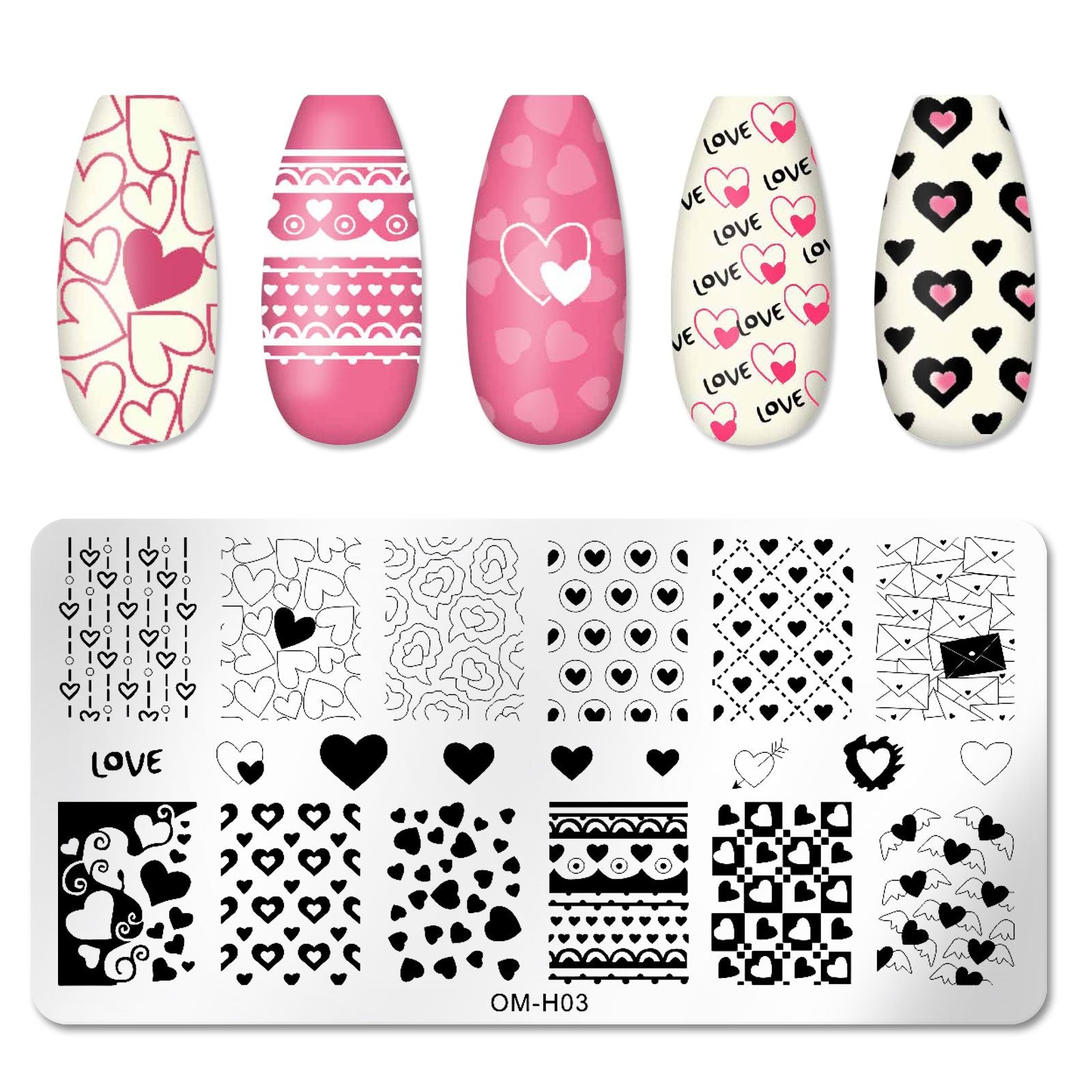 Manicure Stamping Kit for Unique Nail Art Designs