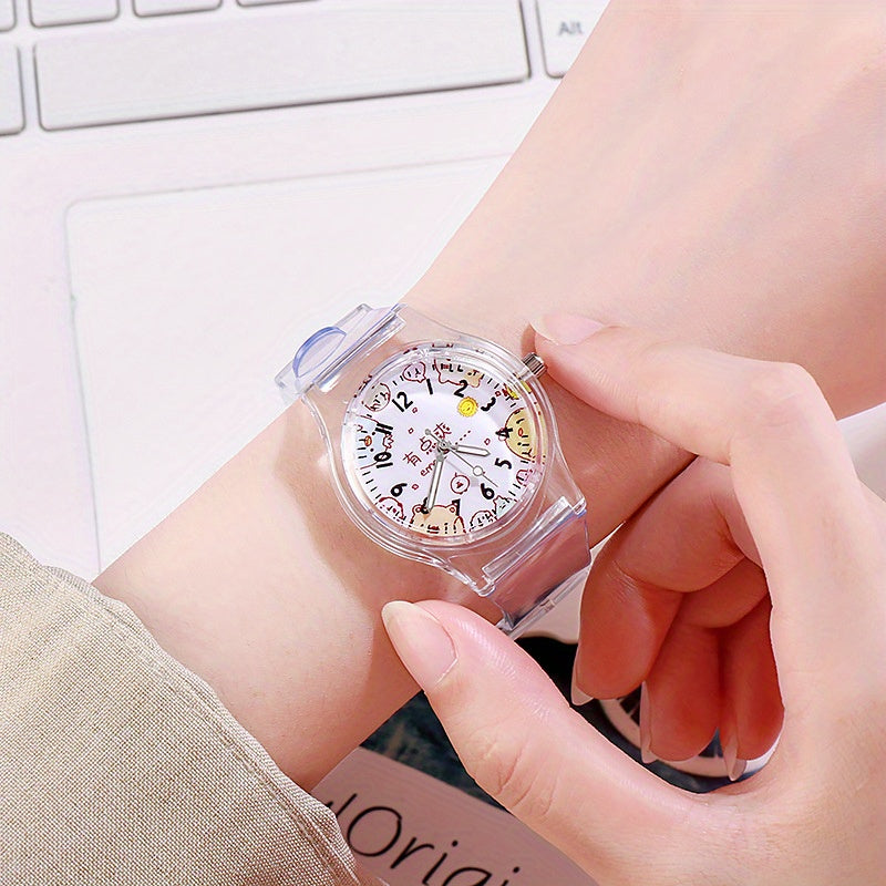 Kids' Transparent Biological Watch Cartoon Design