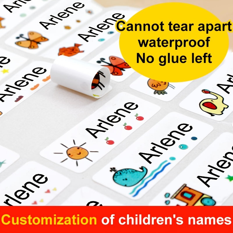 Custom Name Sticker Waterproof Personal Label School Stationery