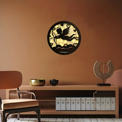 Children's Room LOVE Hanging Decoration LED Light Retro Wood Sign