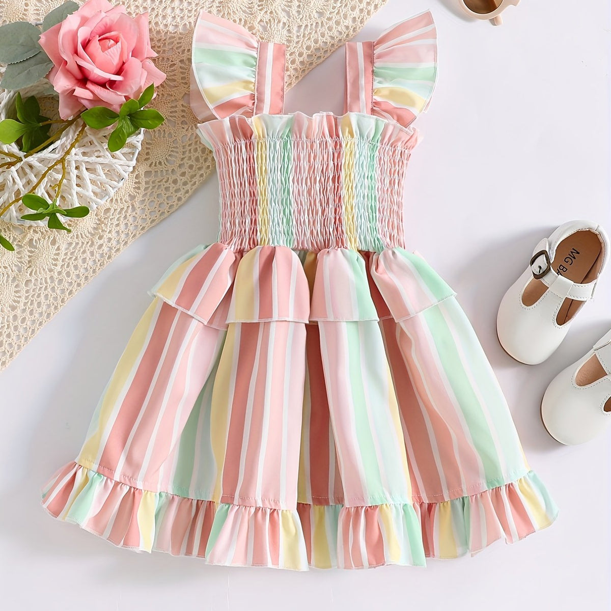 Summer Infant Baby Girl Suspender Dress