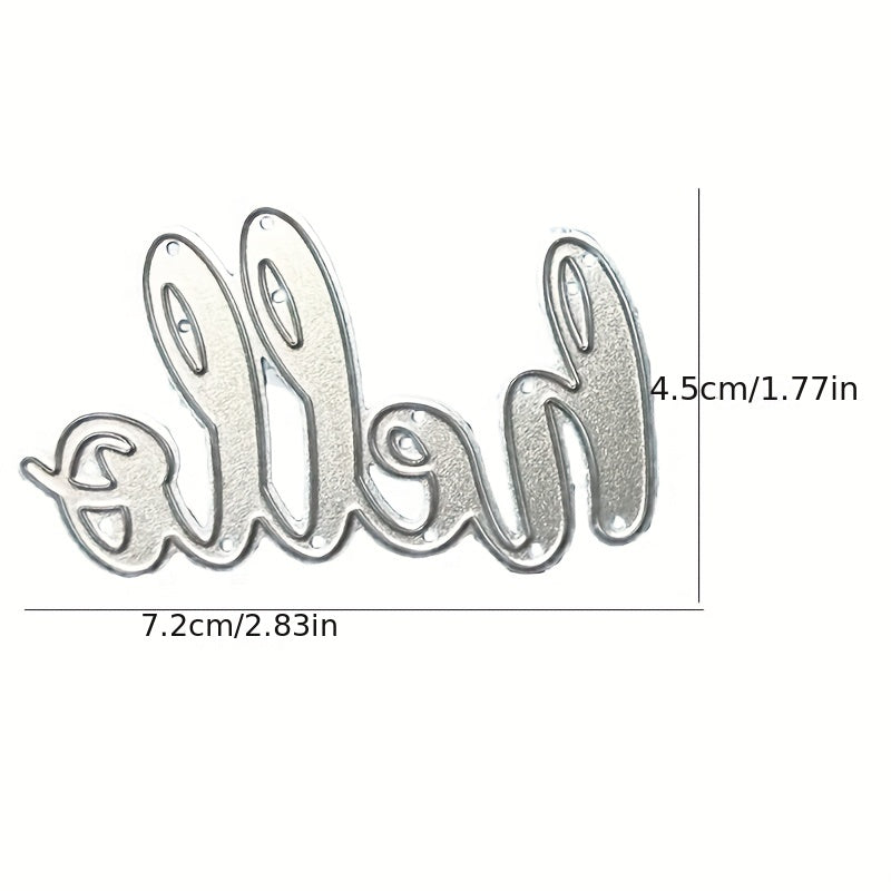 Word Hello Metal Cutting Dies for Card Making Scrapbooking DIY
