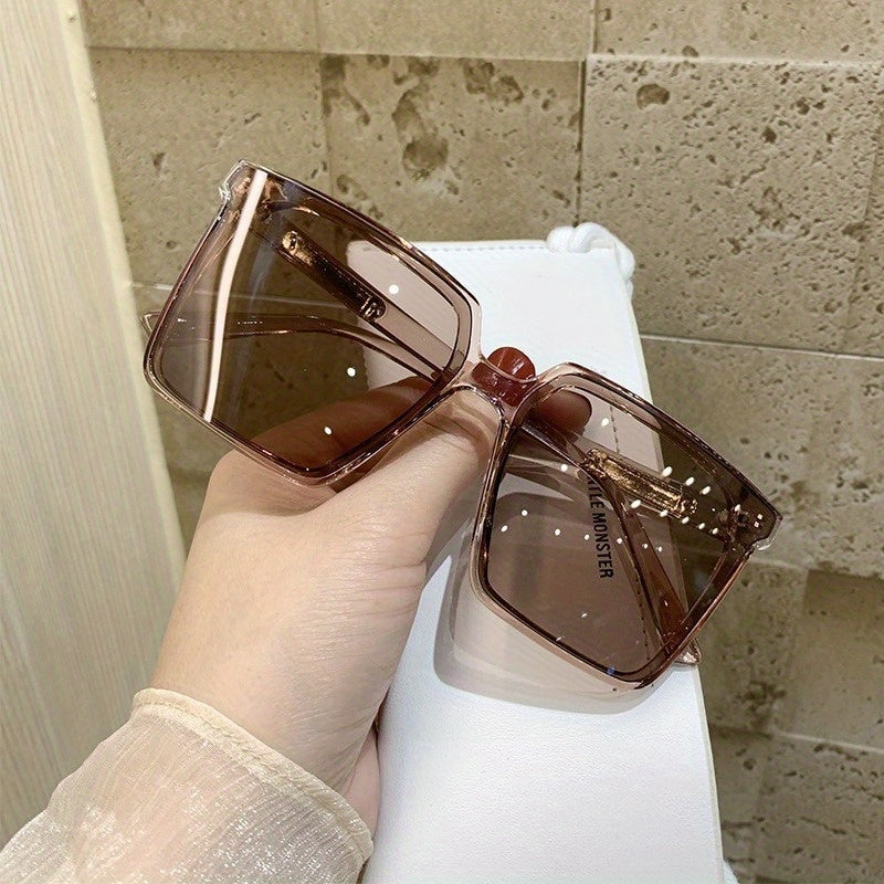 Large Square Polarized Sunglasses for Men Women - UV400