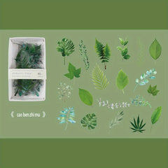 40pcs Floral & Plant Washi Paper Stickers DIY Scrapbook Album Decoration