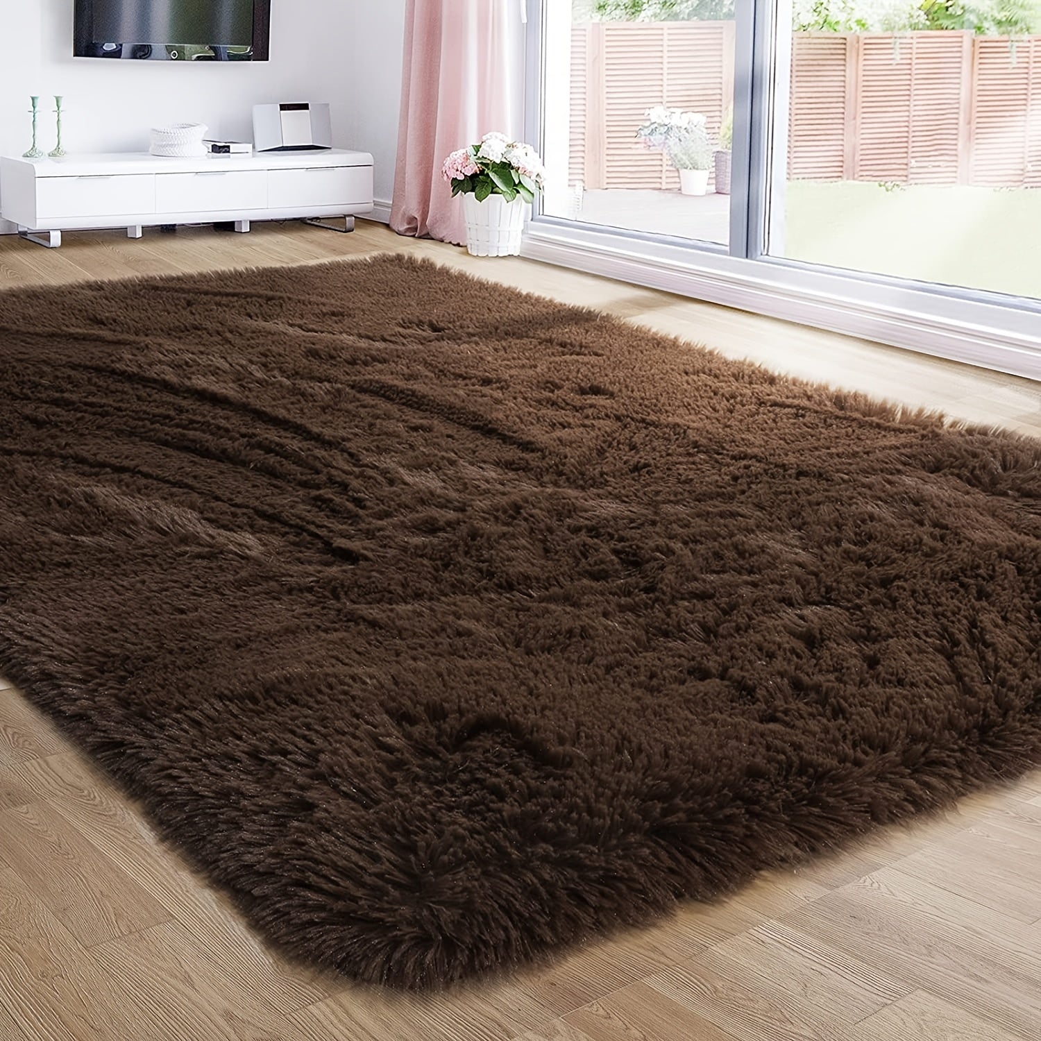 Plush Fabric Floor Mat Area Rug Carpet 200x280cm
